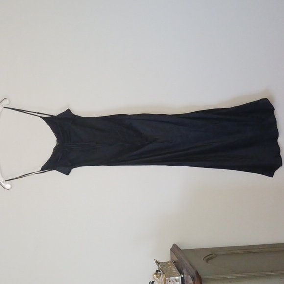 Victoria's Secret Silk Maxi Dress / Slip Black, Size L - Picture 9 of 11